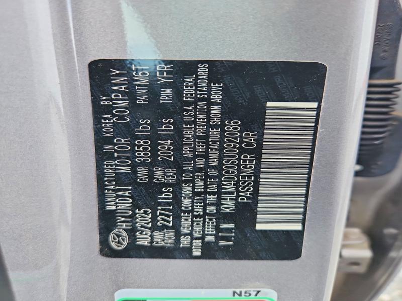 Продаж на аукціоні авто 2025 Hyundai Elantra, vin: KMHLM4DG0SU092086, номер лоту: 56477766
