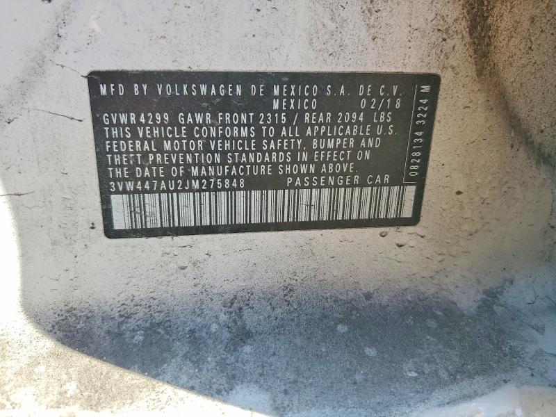 Продаж на аукціоні авто 2018 Volkswagen Gti, vin: 3VW447AU2JM275848, номер лоту: 55223646
