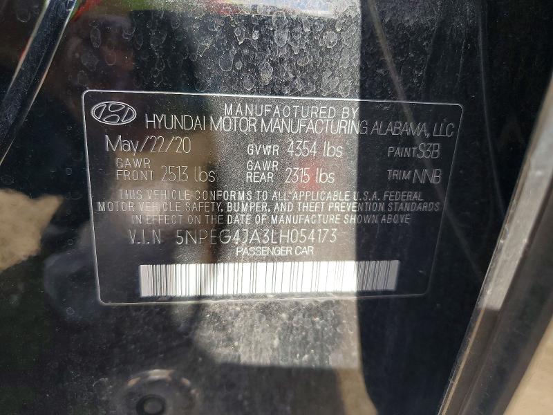 Продажа на аукционе авто 2020 Hyundai Sonata, vin: 5NPEG4JA3LH054173, номер лота: 56478166