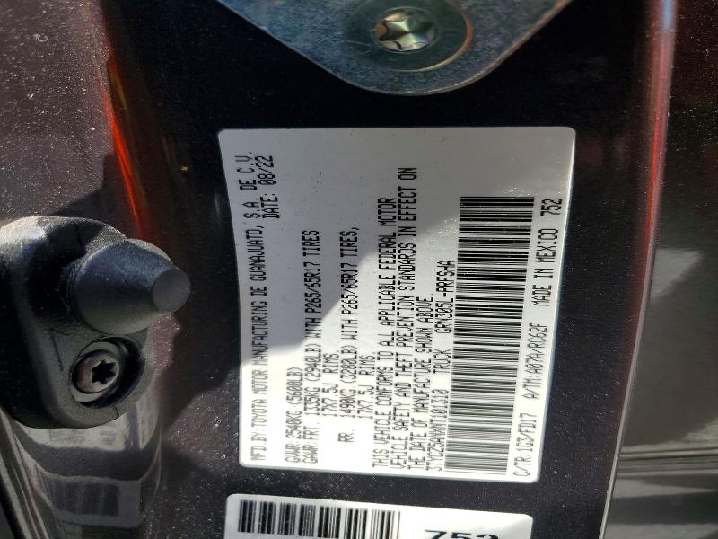 58180606 :رقم المزاد ، 3TYCZ5ANXNT101310 vin ، 2022 Toyota Tacoma مزاد بيع