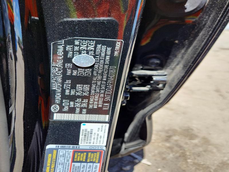 58243136 :رقم المزاد ، 5NTJDDAF9NH011870 vin ، 2022 Hyundai Santa Cruz مزاد بيع