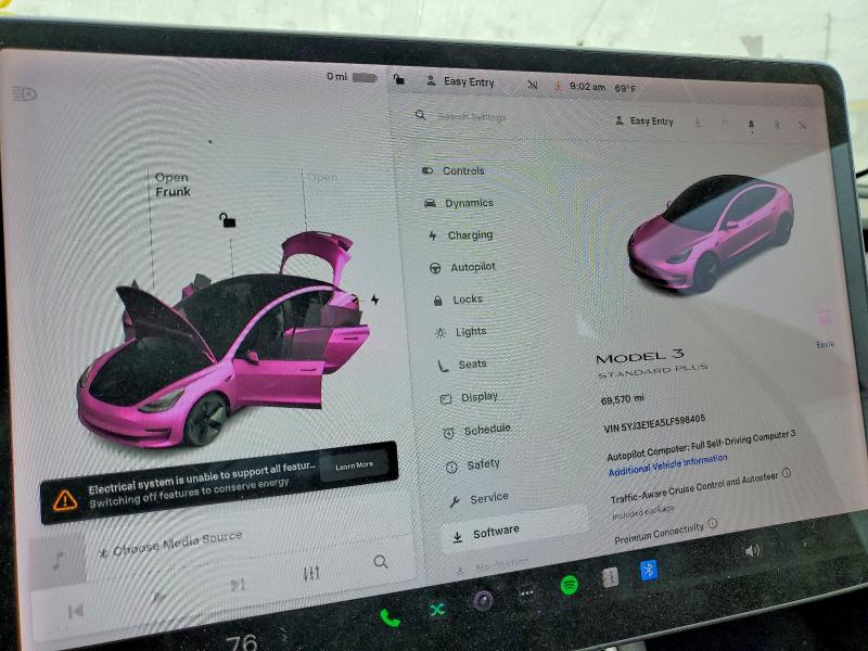 Продаж на аукціоні авто 2020 Tesla Model 3, vin: 5YJ3E1EA5LF598405, номер лоту: 56374966