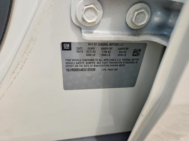 Продаж на аукціоні авто 2014 Chevrolet Volt, vin: 1G1RD6E44EU125036, номер лоту: 56847396