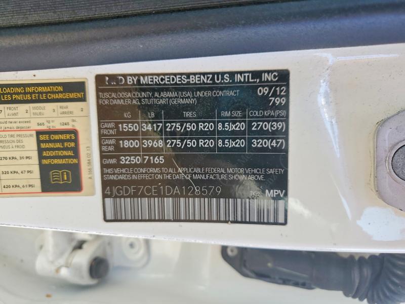 Продаж на аукціоні авто 2013 Mercedes-benz Gl, vin: 4JGDF7CE1DA128579, номер лоту: 85603035