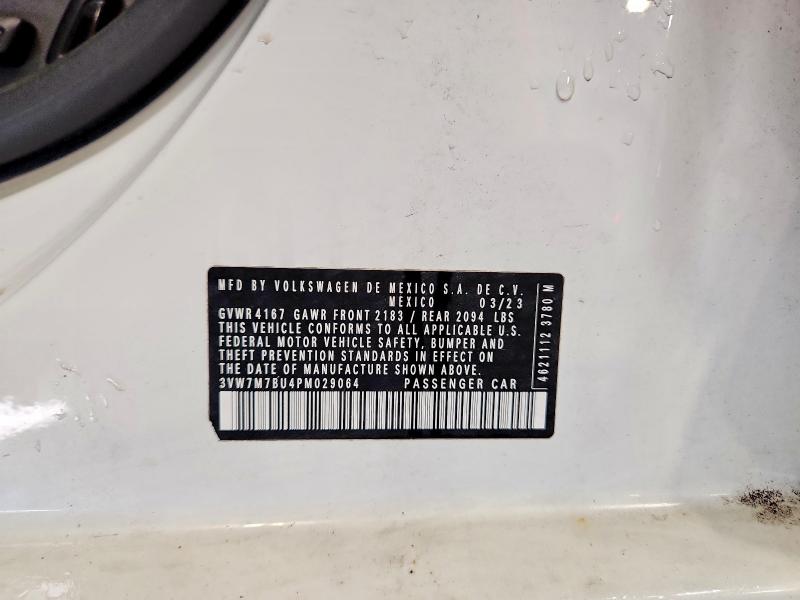 Продажа на аукционе авто 2023 Volkswagen Jetta, vin: 3VW7M7BU4PM029064, номер лота: 55172456