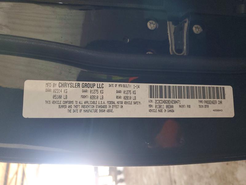 55836676 :رقم المزاد ، 2C3CDXBG9EH230471 vin ، 2014 Dodge Charger مزاد بيع