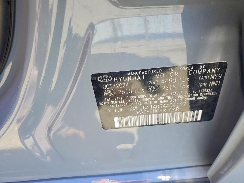 Продажа на аукционе авто 2025 Hyundai Sonata, vin: KMHL64JA0SA454137, номер лота: 56187816