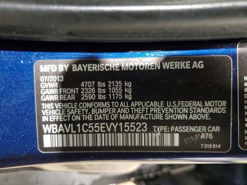 56530116 :رقم المزاد ، WBAVL1C55EVY15523 vin ، 2014 Bmw X1 مزاد بيع