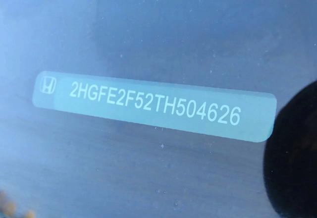 Продажа на аукционе авто 2026 Honda Civic, vin: 2HGFE2F52TH504626, номер лота: 57445136