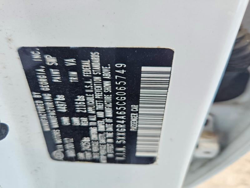 58907826 :رقم المزاد ، 5XXGR4A65CG065749 vin ، 2012 Kia Optima مزاد بيع