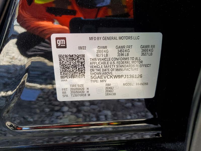 58520386 :رقم المزاد ، 5GAEVCKW9PJ136126 vin ، 2023 Buick Enclave مزاد بيع