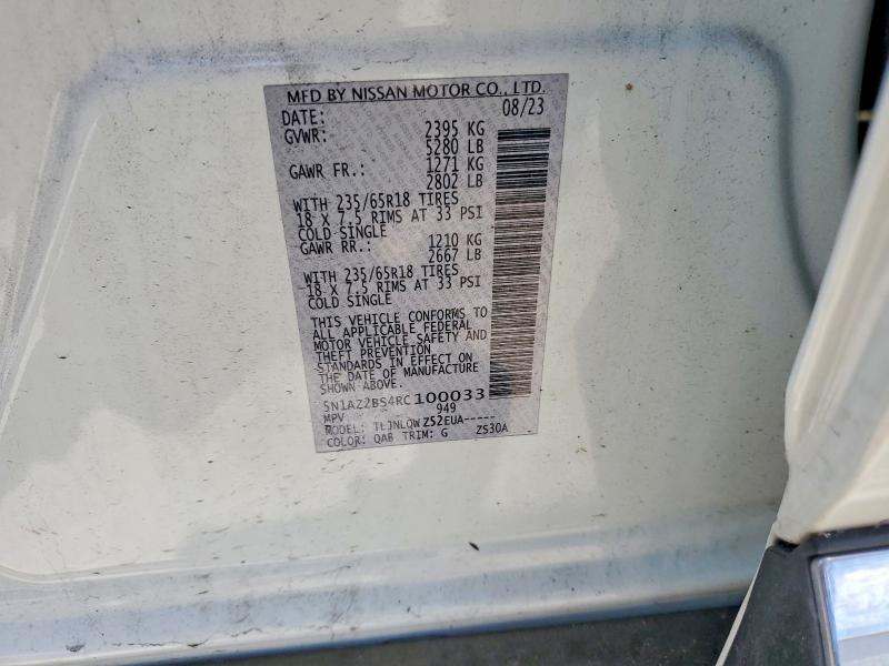Продажа на аукционе авто 2024 Nissan Murano, vin: 5N1AZ2BS4RC100033, номер лота: 57185346