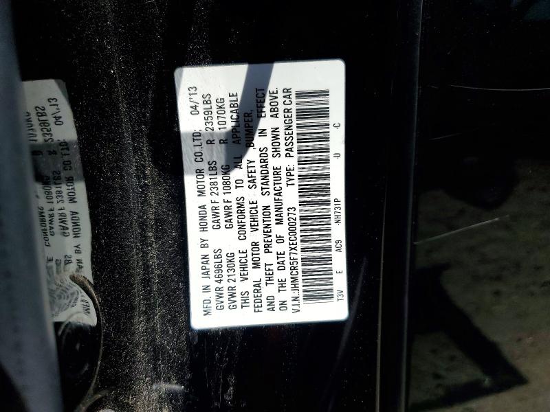Продаж на аукціоні авто 2014 Honda Accord, vin: JHMCR5F7XEC000273, номер лоту: 56513456