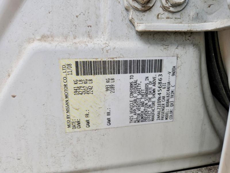 55381176 :رقم المزاد ، 1N4AL21E09N456863 vin ، 2009 Nissan Altima مزاد بيع