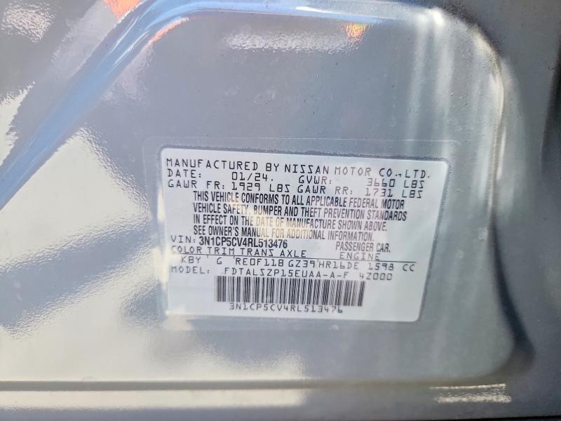 Aukcja sprzedaży 2024 Nissan Kicks, vin: 3N1CP5CV4RL513476, numer aukcji: 56447446