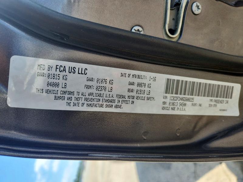 2016 Dodge Dart მანქანა იყიდება აუქციონზე, vin: 1C3CDFDH0GD608225, აუქციონის ნომერი: 57877506