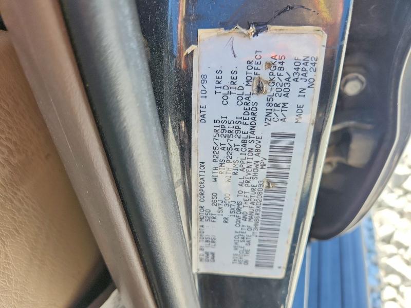 Продажа на аукционе авто 1999 Toyota 4runner, vin: JT3HN86R9X0208093, номер лота: 56303536