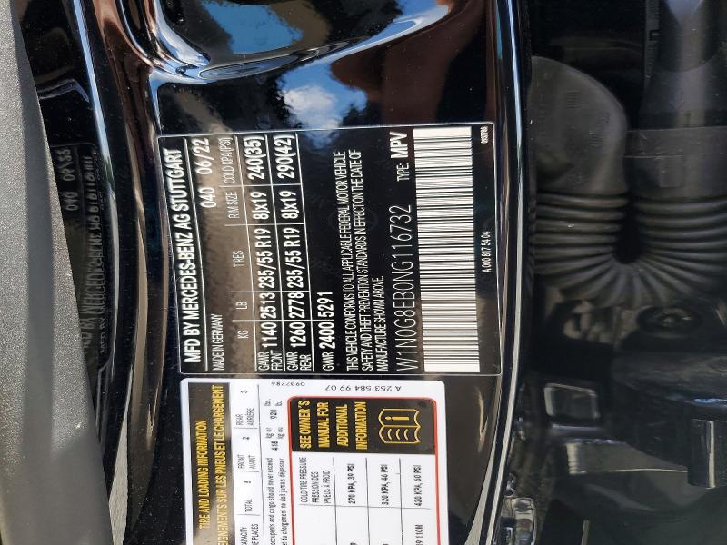 2022 Mercedes-benz Glc მანქანა იყიდება აუქციონზე, vin: W1N0G8EB0NG116732, აუქციონის ნომერი: 57064456