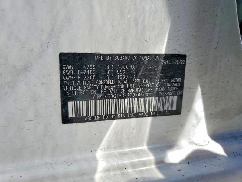 Продаж на аукціоні авто 2023 Subaru Impreza, vin: 4S3GTAD67P3705008, номер лоту: 57079356