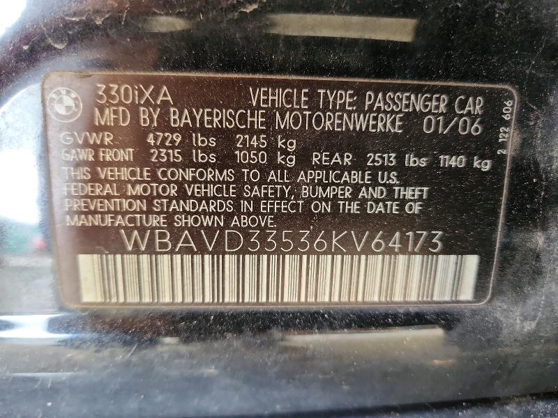 Продажа на аукционе авто 2006 Bmw 330, vin: WBAVD33536KV64173, номер лота: 57895776
