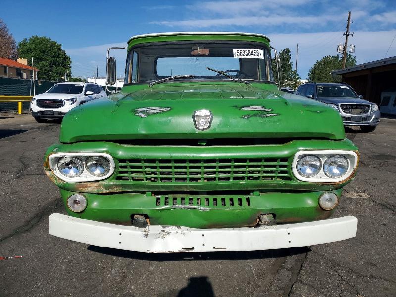 1959 Ford F100 მანქანა იყიდება აუქციონზე, vin: F10J8K27627, აუქციონის ნომერი: 56338456