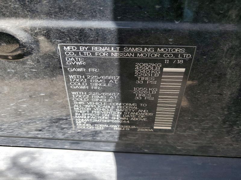 Aukcja sprzedaży 2019 Nissan Rogue, vin: KNMAT2MT5KP519244, numer aukcji: 55721976