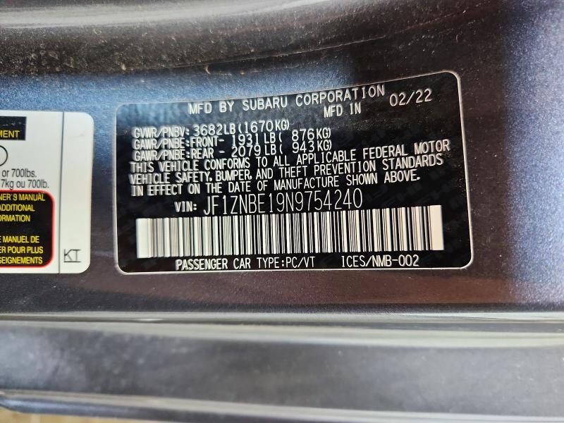 55773596 :رقم المزاد ، JF1ZNBE19N9754240 vin ، 2022 Toyota Gr 86 مزاد بيع