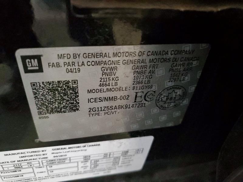 Продажа на аукционе авто 2019 Chevrolet Impala, vin: 2G11Z5SA8K9147231, номер лота: 59174346