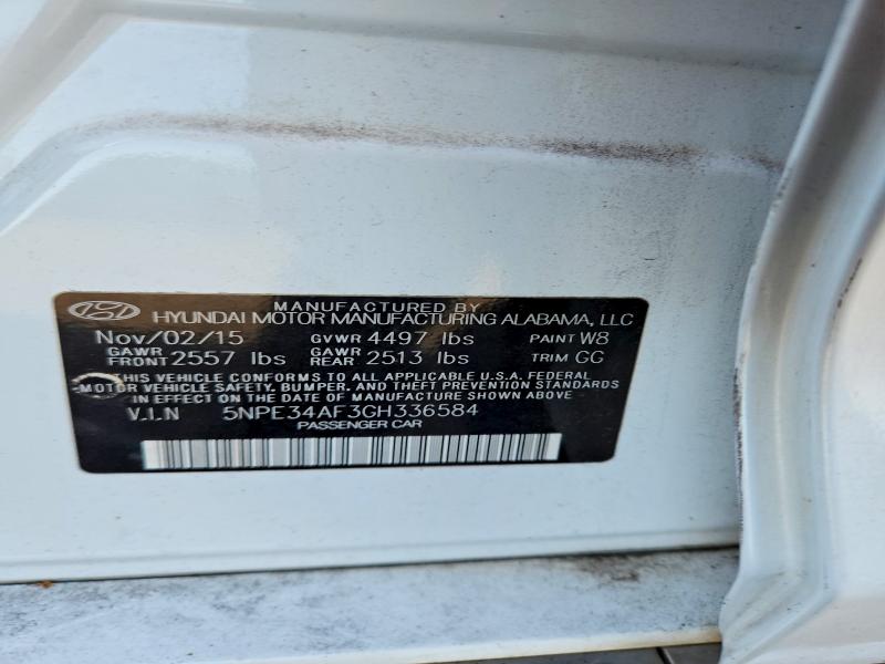 Продажа на аукционе авто 2016 Hyundai Sonata, vin: 5NPE34AF3GH336584, номер лота: 57839836