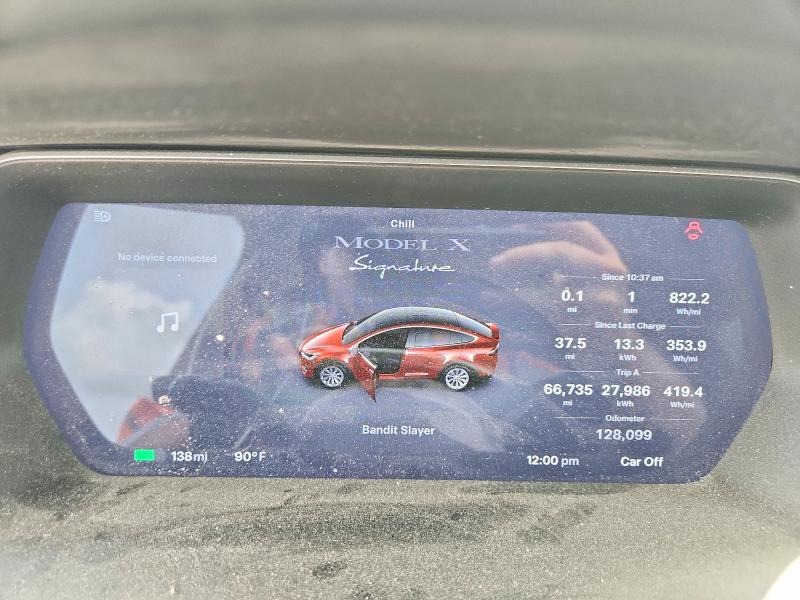 2016 Tesla Model X მანქანა იყიდება აუქციონზე, vin: 5YJXCAE42GFS00607, აუქციონის ნომერი: 57958596