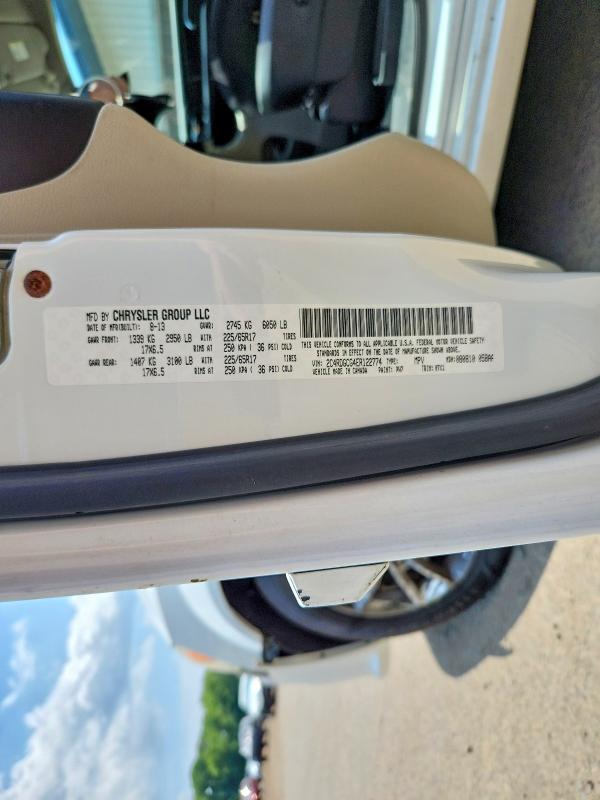 Aukcja sprzedaży 2014 Dodge Grand Caravan, vin: 2C4RDGCG4ER122774, numer aukcji: 56665016