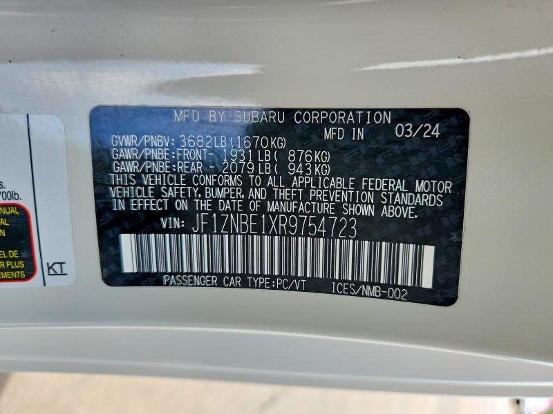 Продажа на аукционе авто 2024 Toyota Gr86, vin: JF1ZNBE1XR9754723, номер лота: 56976096