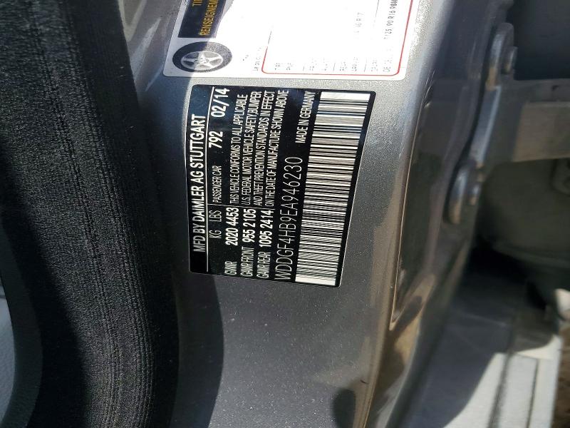 2014 Mercedes-benz C მანქანა იყიდება აუქციონზე, vin: WDDGF4HB9EA946230, აუქციონის ნომერი: 55648156
