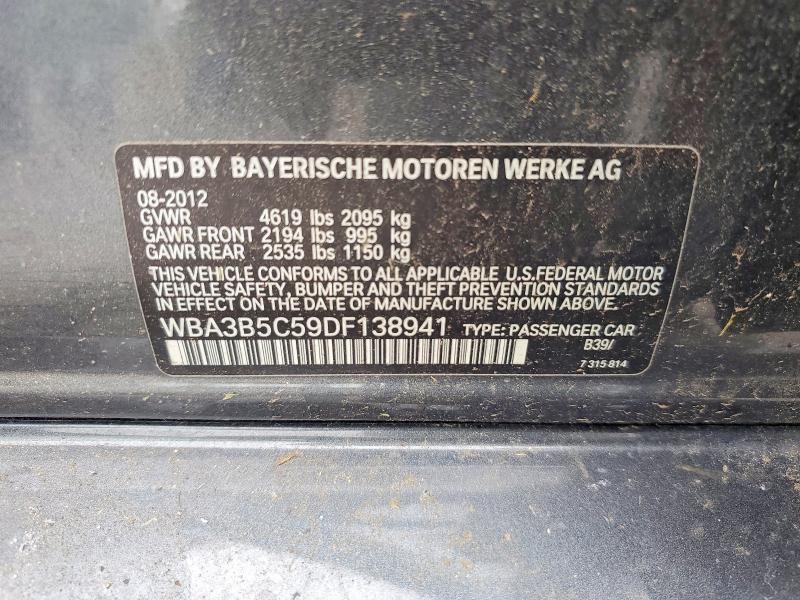 58403836 :رقم المزاد ، WBA3B5C59DF138941 vin ، 2013 Bmw 328 مزاد بيع