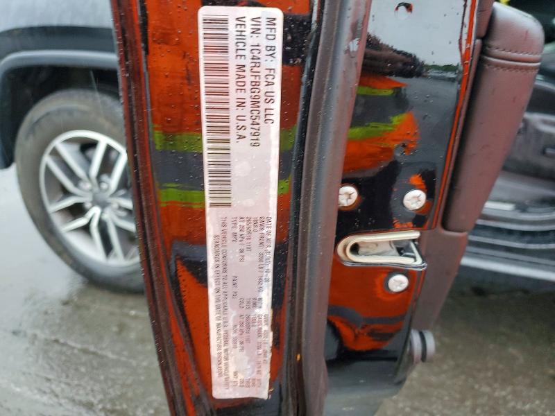 58113056 :رقم المزاد ، 1C4RJFBG9MC547919 vin ، 2021 Jeep Grand Cherokee مزاد بيع