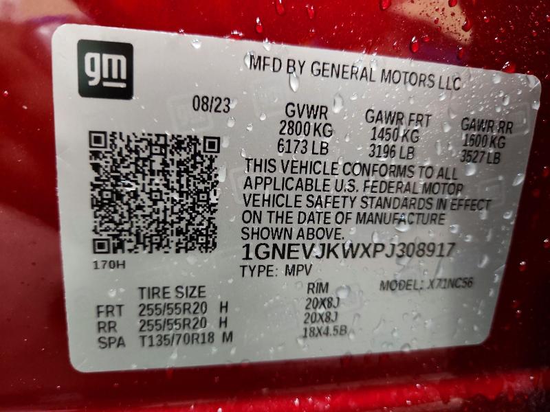 Aukcja sprzedaży 2023 Chevrolet Traverse, vin: 1GNEVJKWXPJ308917, numer aukcji: 55171656