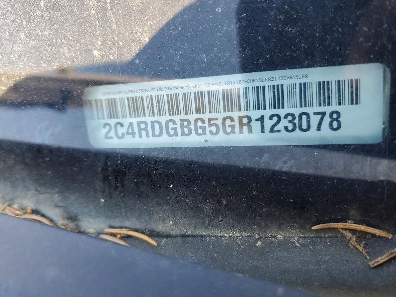 Продаж на аукціоні авто 2016 Dodge Grand Caravan, vin: 2C4RDGBG5GR123078, номер лоту: 55345446