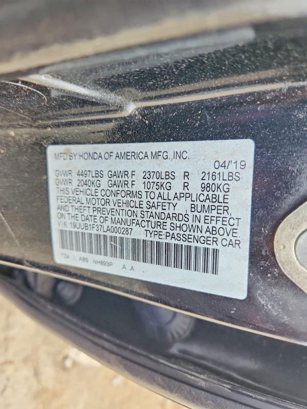Aukcja sprzedaży 2020 Acura Tlx, vin: 19UUB1F37LA000287, numer aukcji: 55144046