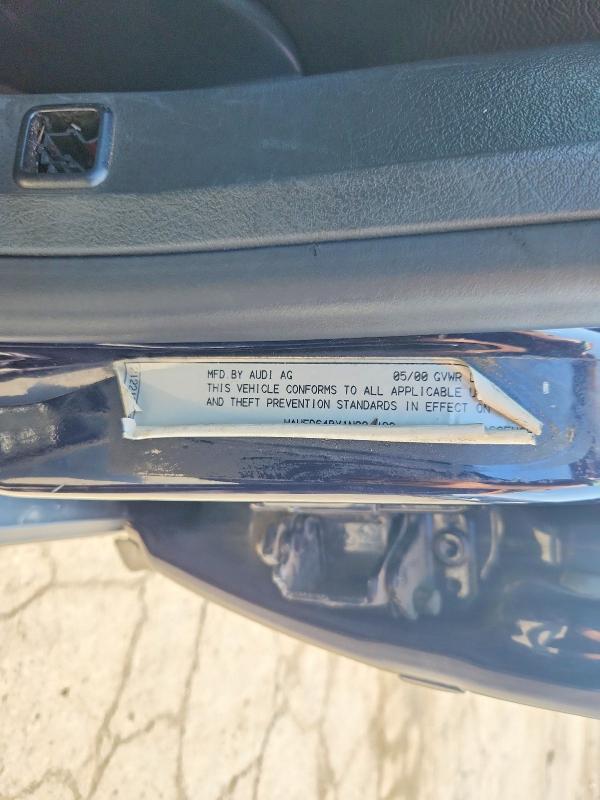 Продаж на аукціоні авто 2001 Audi A6, vin: WAUED64BX1N004423, номер лоту: 59146666