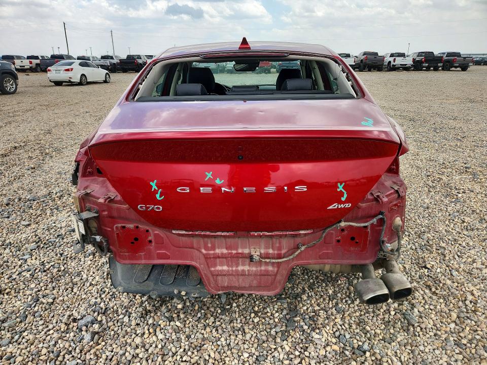 2023 Genesis G70 მანქანა იყიდება აუქციონზე, vin: KMTG34TA9PU129652, აუქციონის ნომერი: 57083666