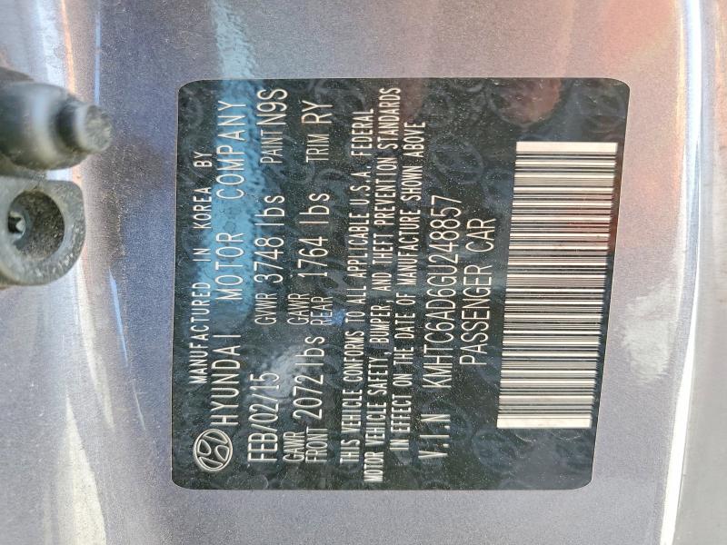 59288656 :رقم المزاد ، KMHTC6AD6GU248857 vin ، 2016 Hyundai Veloster مزاد بيع