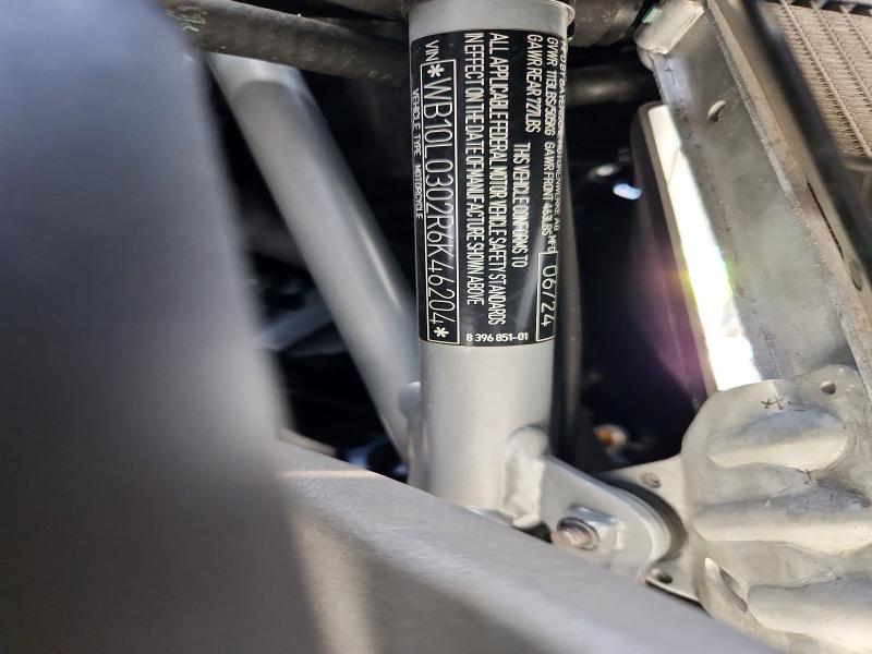 56266826 :رقم المزاد ، WB10L0302R6K46204 vin ، 2024 Bmw R 1250 مزاد بيع
