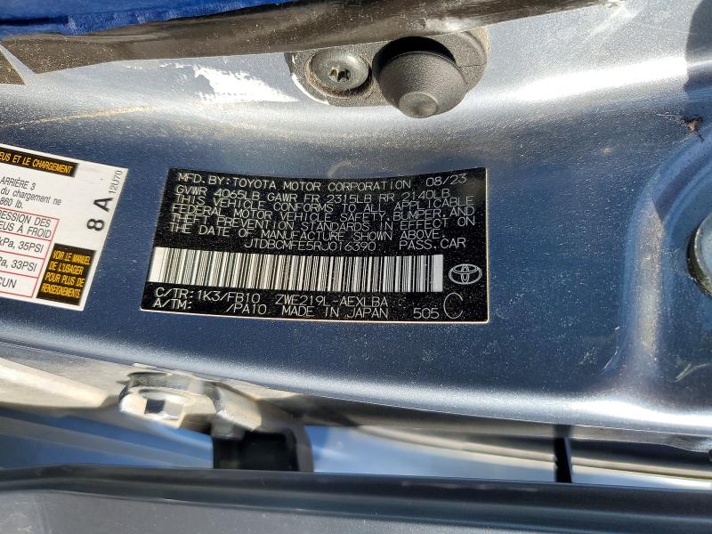 Aukcja sprzedaży 2024 Toyota Corolla Hybrid, vin: JTDBCMFE5RJ016390, numer aukcji: 55555006