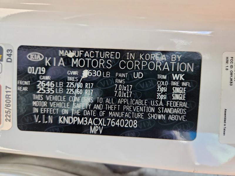 Продажа на аукционе авто 2020 Kia Sportage, vin: KNDPM3ACXL7640208, номер лота: 57042416