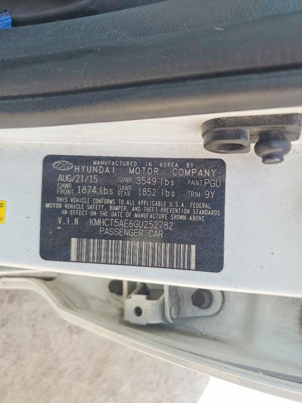 Продаж на аукціоні авто 2016 Hyundai Accent, vin: KMHCT5AE6GU252782, номер лоту: 57041146
