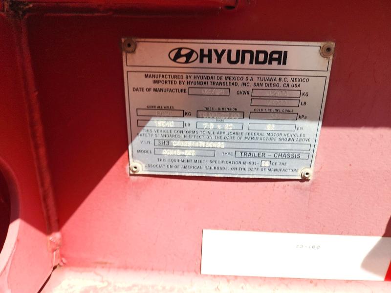 Продажа на аукционе авто 2004 Hyun Trailer, vin: 3H3C462S44T150482, номер лота: 54121016