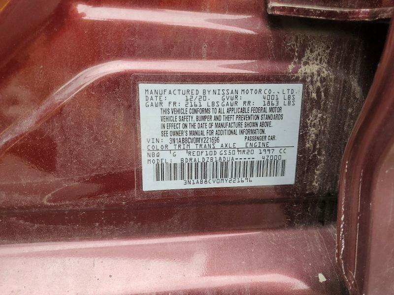 Aukcja sprzedaży 2021 Nissan Sentra, vin: 3N1AB8CV0MY221696, numer aukcji: 56577256