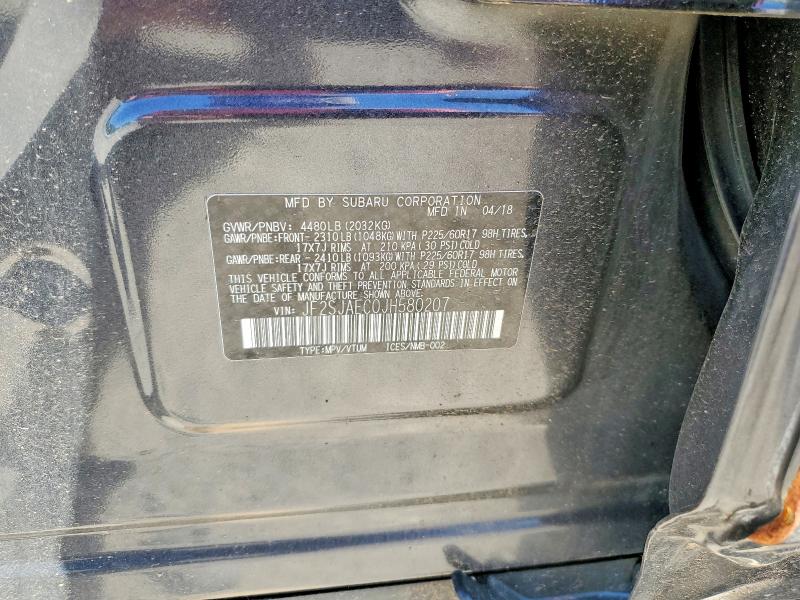 Продажа на аукционе авто 2018 Subaru Forester, vin: JF2SJAEC0JH580207, номер лота: 55324246