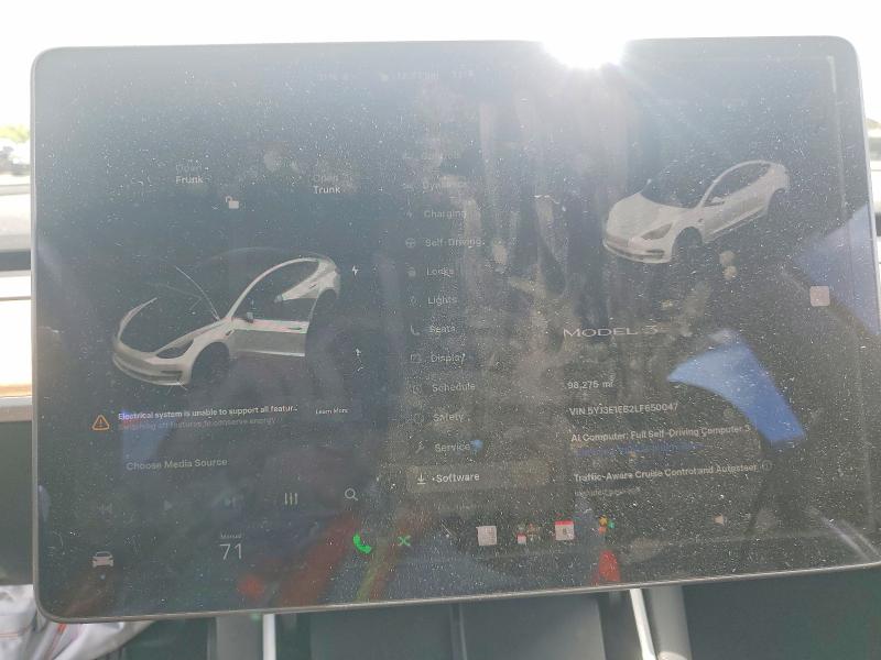56780626 :رقم المزاد ، 5YJ3E1EB2LF650047 vin ، 2020 Tesla Model 3 مزاد بيع