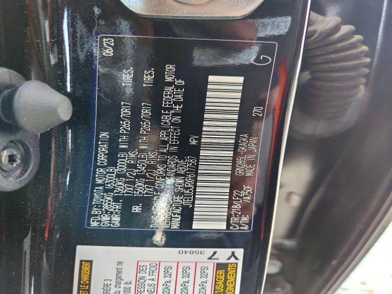 Aukcja sprzedaży 2023 Toyota 4runner, vin: JTELU5JRXP6177587, numer aukcji: 58725176